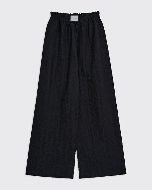 BONDI - Embroidered Black Trouser