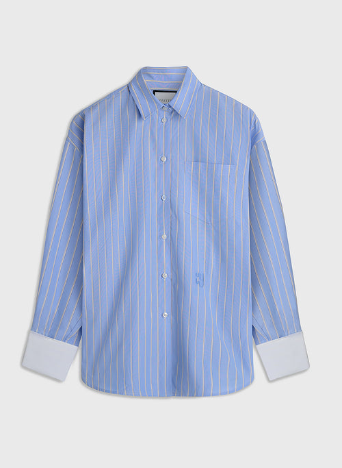 FARO - Oversized Blue Striped Shirt