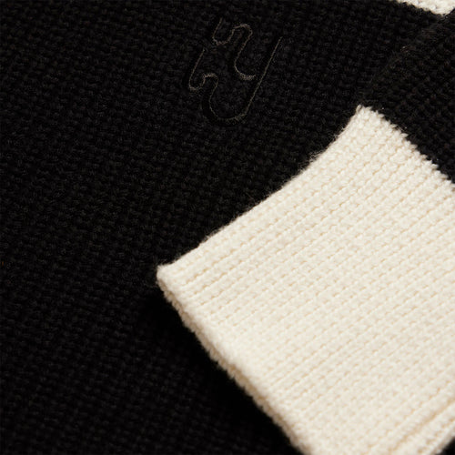 LAUSANNE - V Neck Graphic Stripe Knitted Jumper