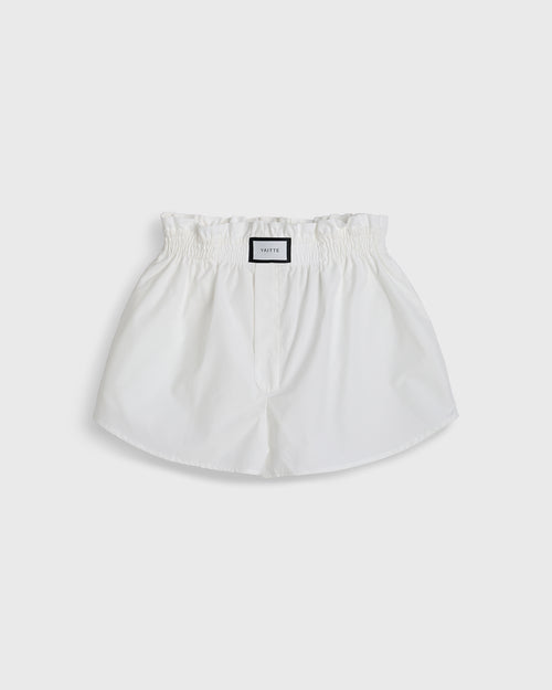 PALMA - Crisp White Cotton Short