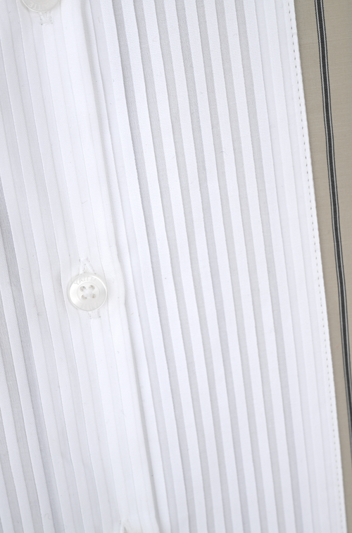 FARO - Sand and Black Pinstripe Shirt with Bib