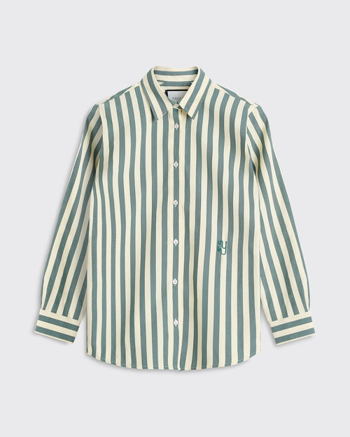 BUOY - Green Striped Shirt