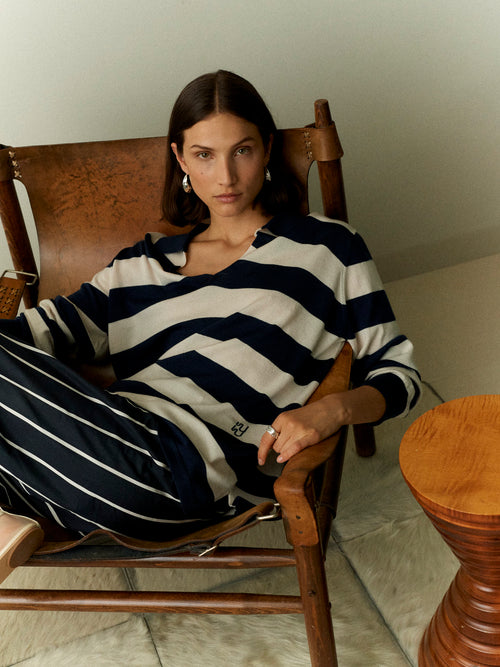 SAILOR Cashwool Knit Polo Shirt