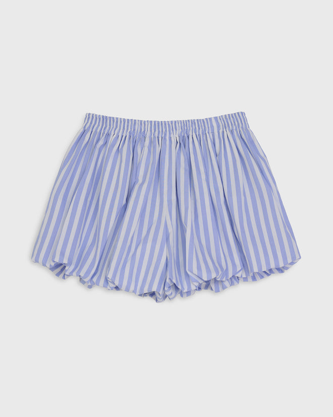 NAPLES - Striped Poplin Ruffle Pant
