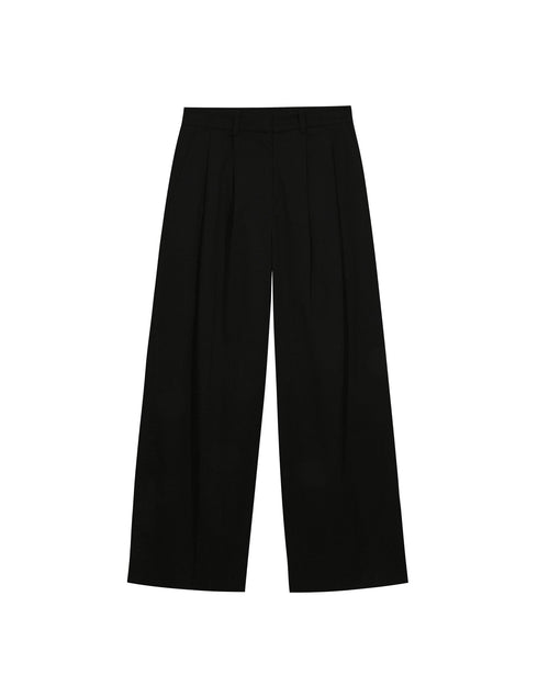 BERLIN Black Pleated Trouser