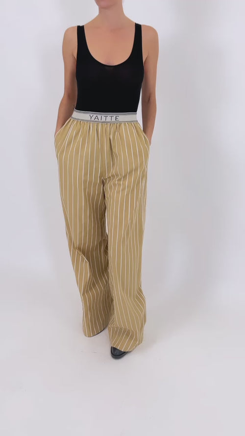 TULUM - Mustard Stripe Trouser