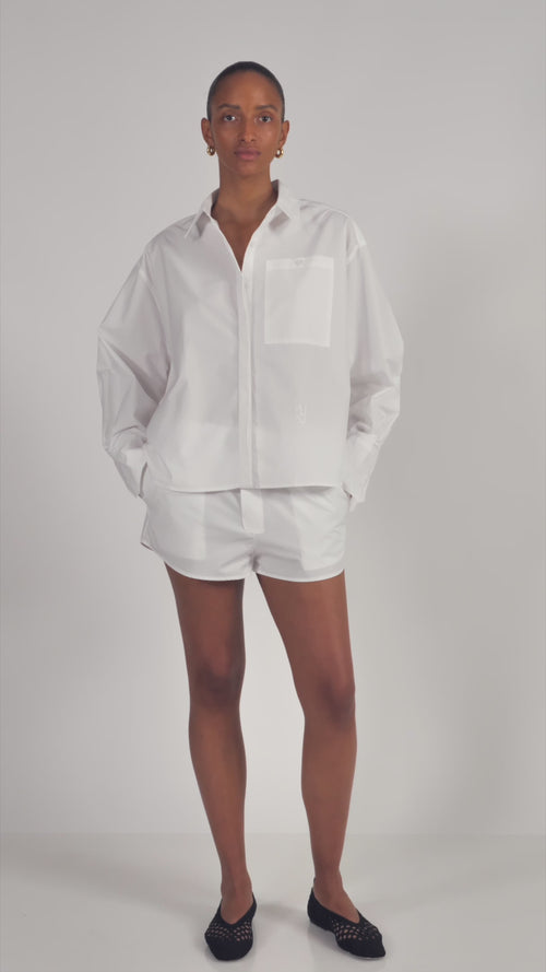 PALMA - Crisp White Cotton Shirt