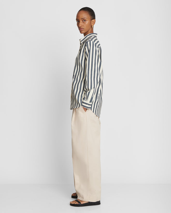 BERLIN - Sand Pleated Trouser