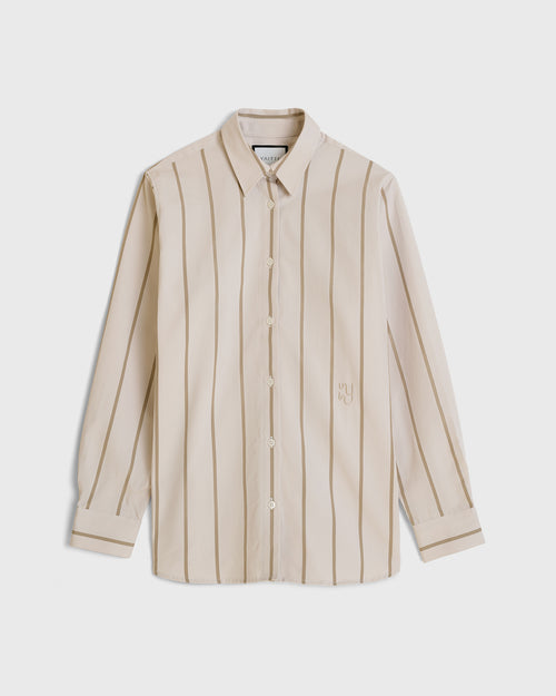 BUOY - Bespoke Tofu and Sand Stripe Shirt