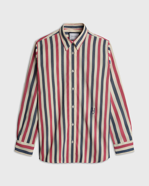 BUOY - Blue & Red Striped Shirt