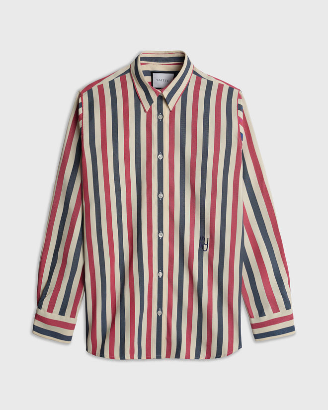 BUOY - Blue & Red Striped Shirt
