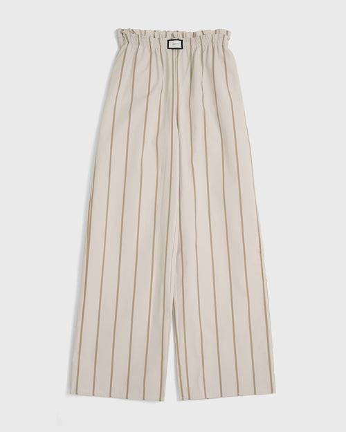 JANEIRO - Bespoke Tofu & Sand Striped Trouser
