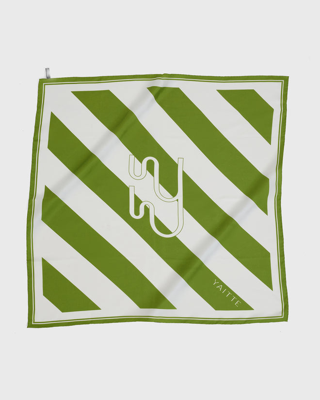 OCEANO - Exclusive Silk Scarf Green