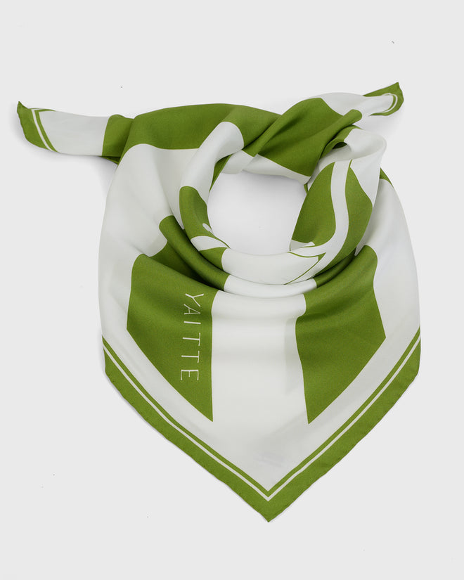 OCEANO - Exclusive Silk Scarf Green