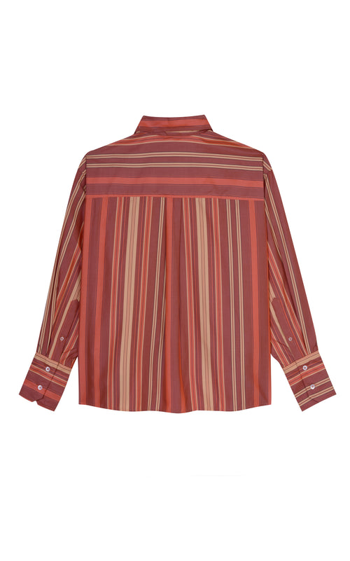 PALMA - Bespoke Orange Stripe Shirt