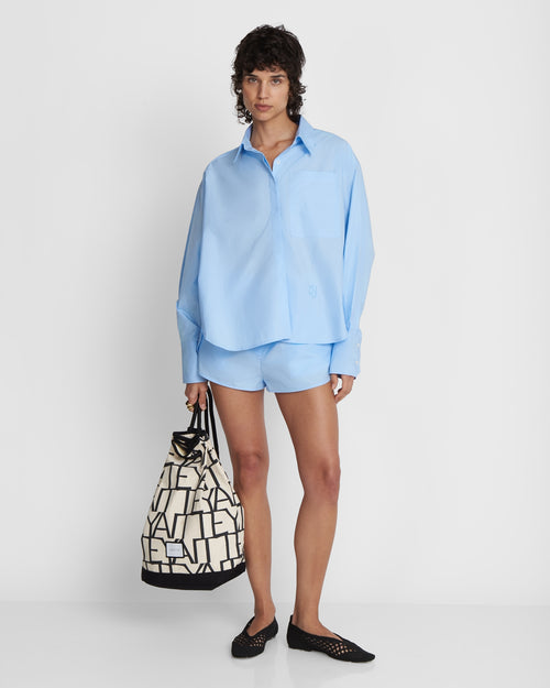 PALMA - Baby Blue Cotton Shirt