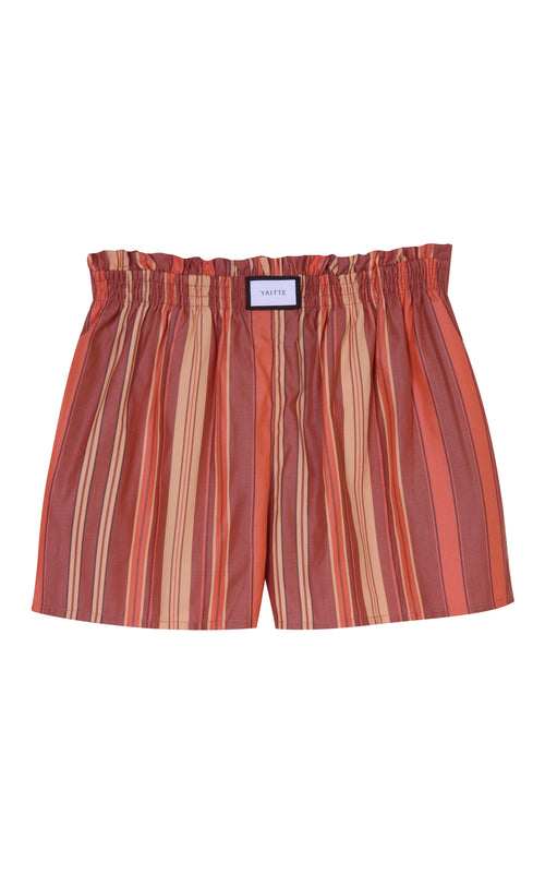 PALMA - Bespoke Orange Stripe Short
