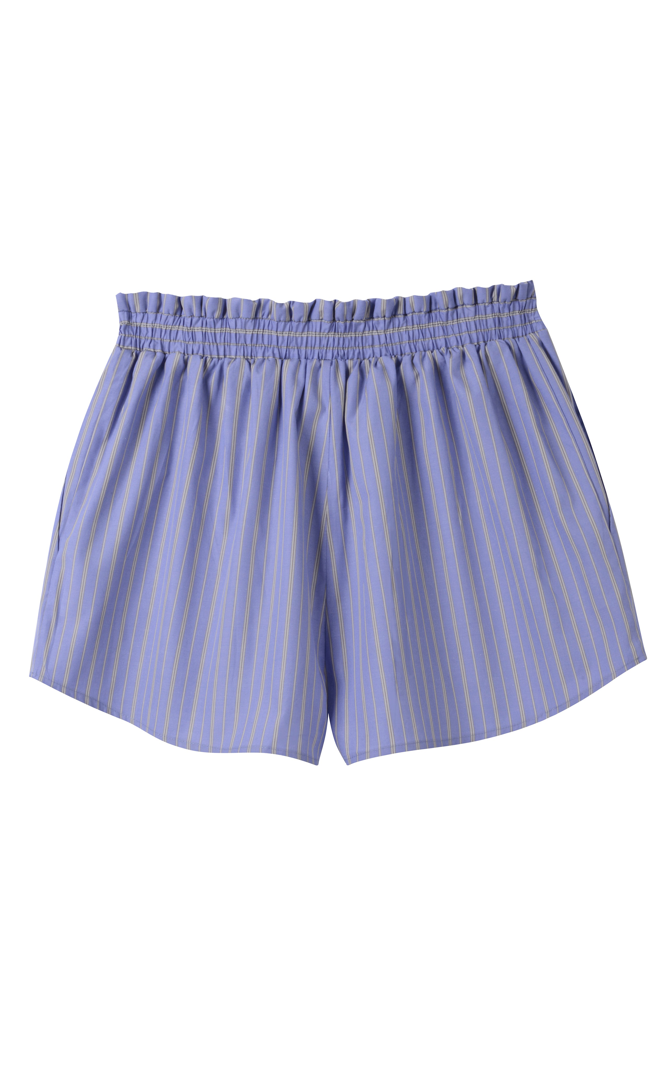 Patachou stripe-detail drawstring shorts - Blue