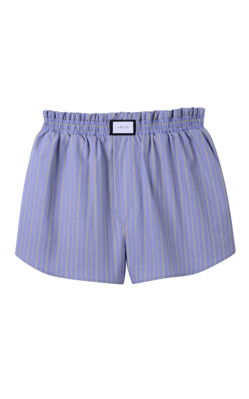 PALMA - Blue Stripe Cotton Short