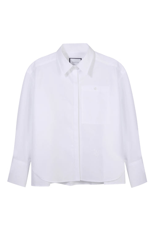 PALMA - Crisp White Cotton Shirt