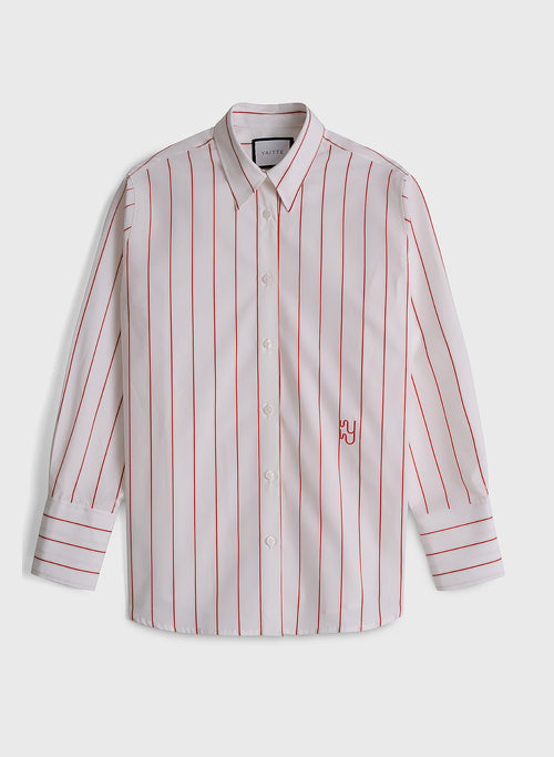 PUGLIA - Red Pinstripe Classic Shirt