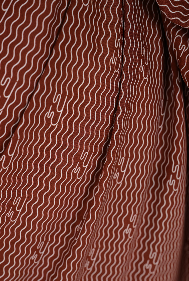 BAY - Bespoke Chocolate Brown Printed Sarong