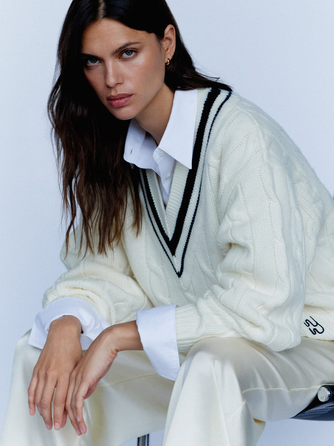 CRICKET - Cashwool Cable Knit Jumper