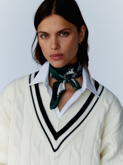 CRICKET - Cashwool Cable Knit Jumper