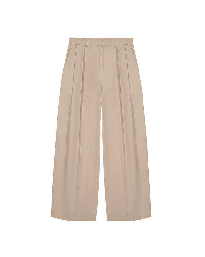 BERLIN - Sand Pleated Trouser